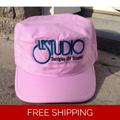 Le Studio Pink Painters Hat B & B Front Logo TOS